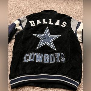 Leather Dallas Cowboys jacket, size large
